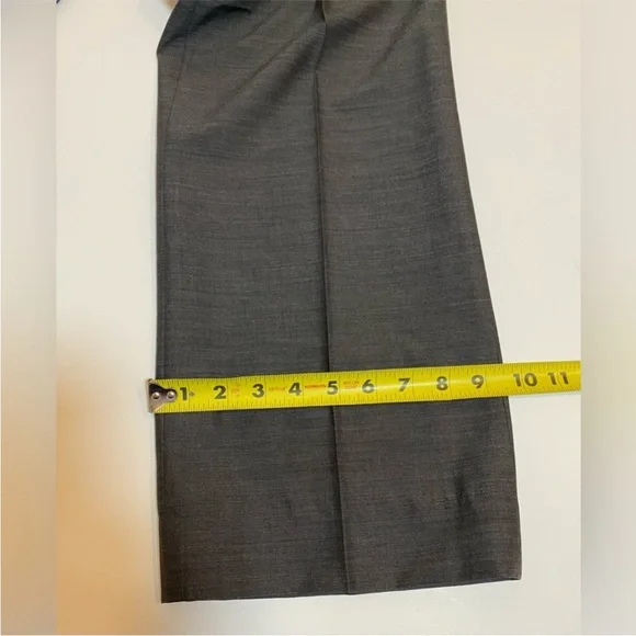 Lafayette 148 New York 100% wool women’s pants trousers straight leg gray size 6 - Picture 8 of 13